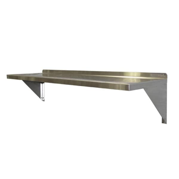 Prairie View Industries Stainless Steel Wall Mount Shelf - 12 x 12 x 36 in. WS1236SS - main